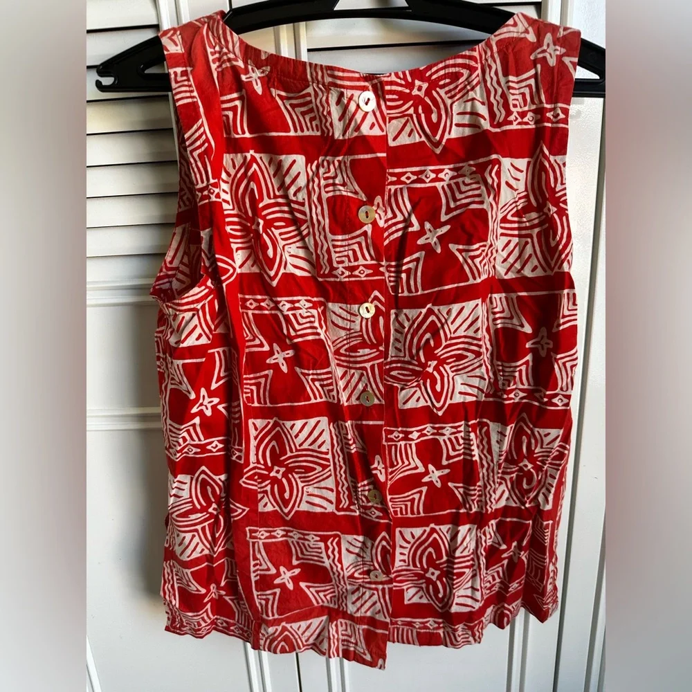 White Rice Print Top - Picture 2 of 6